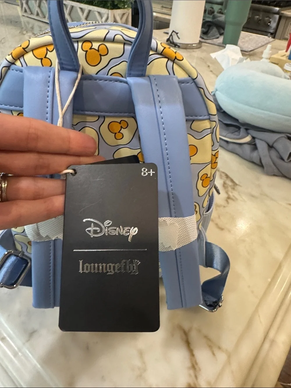 Brand new Disney x Loungefly Kids Yellow Mickey Waffle Mini Backpack